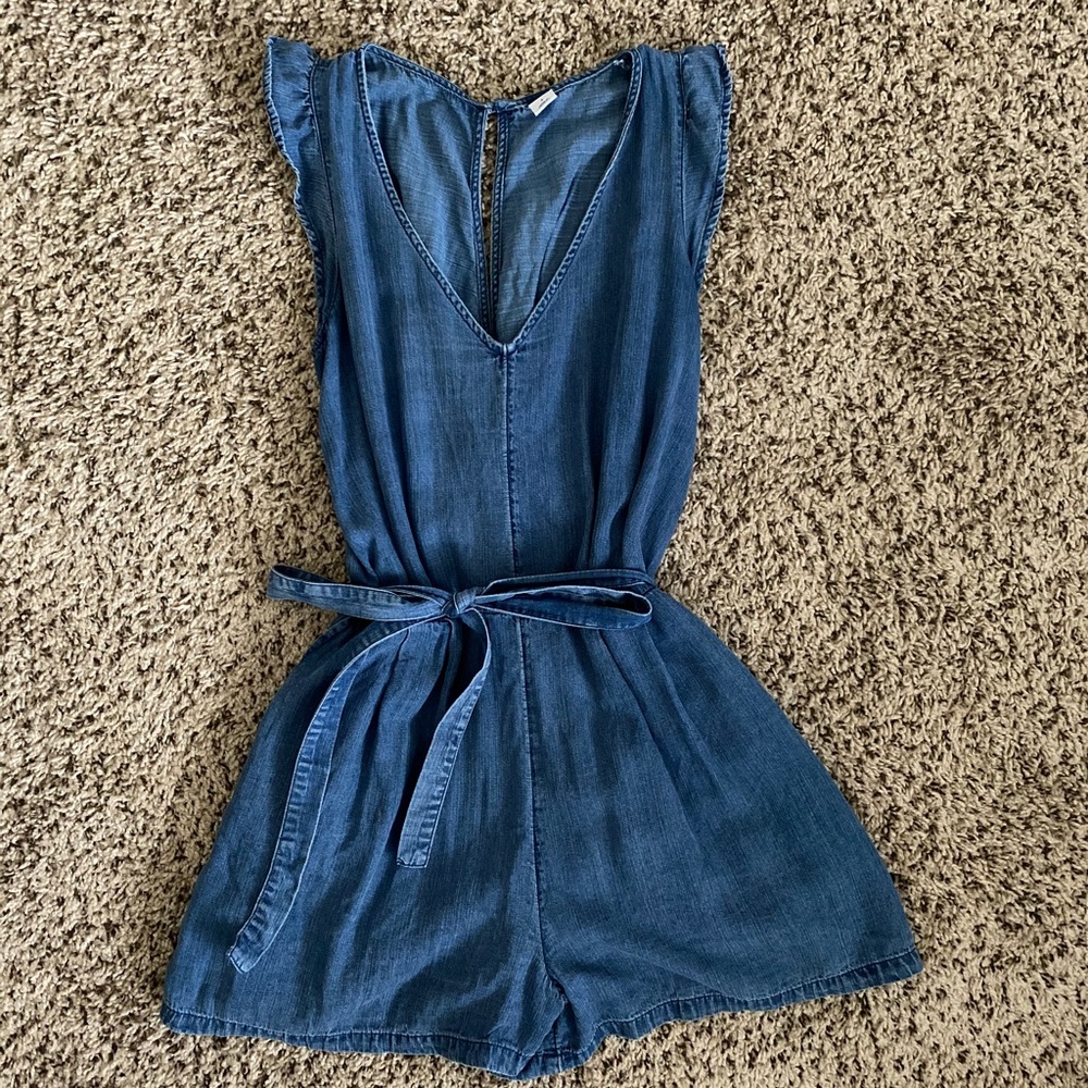 Chambray Romper
